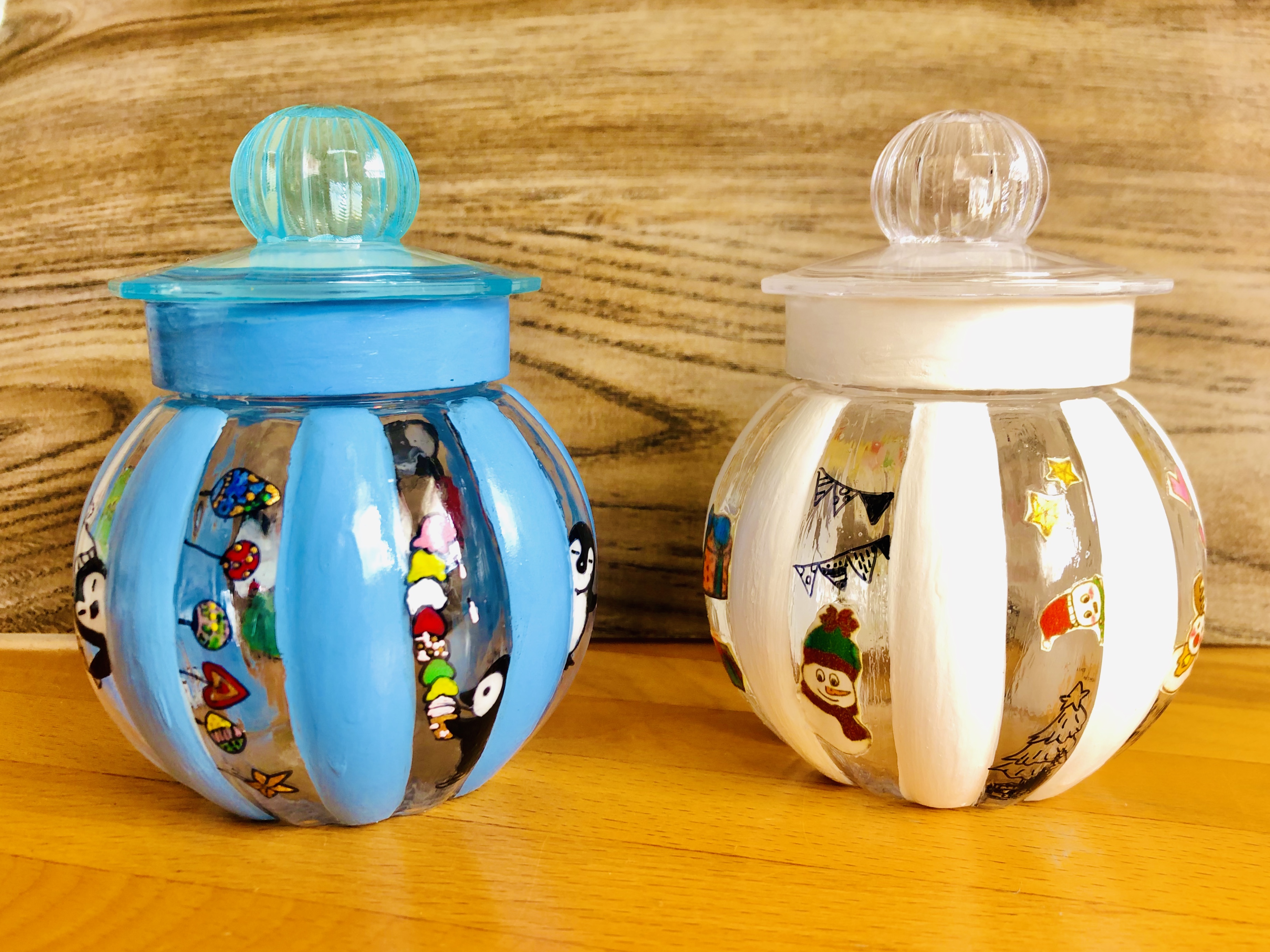 100均でアレンジ 雪だるまがひょっこりするミニボトルが可愛くできた 100円ショップ Flet S フレッツ 百圓領事館