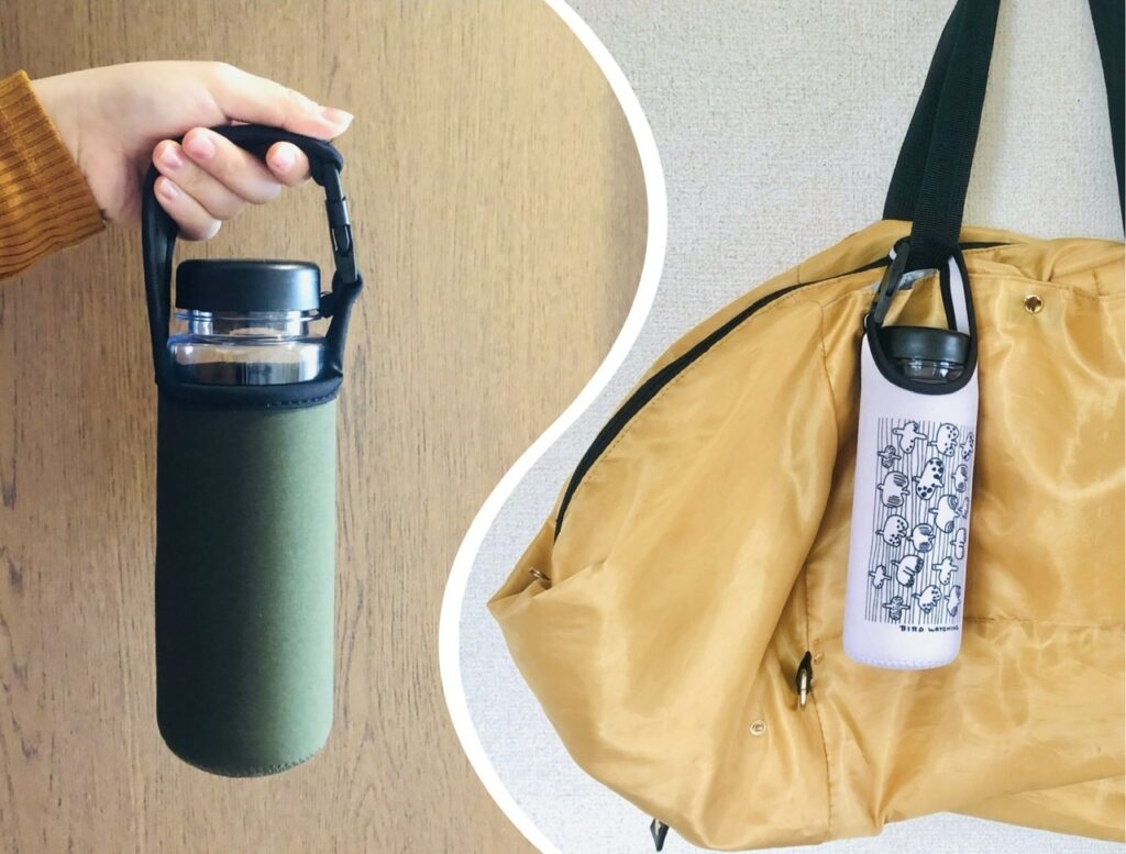 持ち運びに超便利 100均のバックル付きボトルカバー 100円のチカラ 100円ショップ Flet S フレッツ 百圓領事館